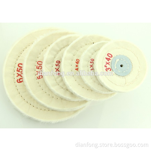 hot sell 3'/4'/5'/6' Inch Rough White Cloth Wheel, dental laboratory material